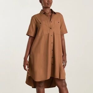 Womens Everlane Daytripper Dress Tawny
Brown Size Medium